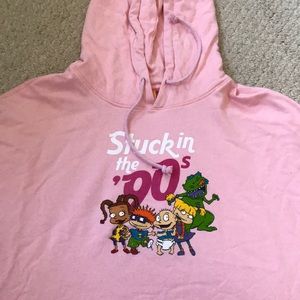 Rug Rats cropped hoodie